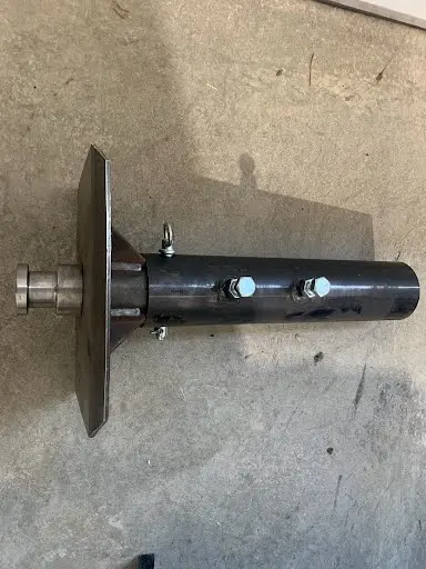 25K 4" Round King Pin Inner & Outer Tube 1