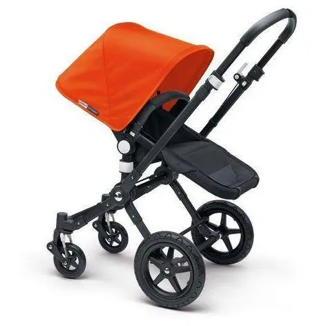 Bugaboo Cameleon3 Black Frame Stroller With Leather Look Handle 4
