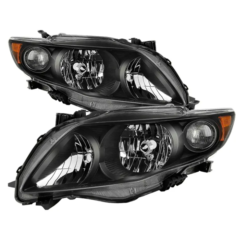 Xtune Toyota Corolla 2009-2010 Oem Style Headlights - Black Hd-Jh-Tco09-Am-Bk 1