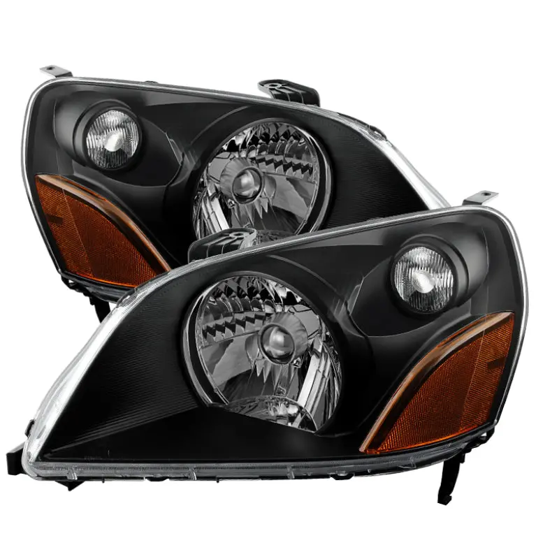 Xtune Honda Pilot 03-05 Crystal Headlights Black Hd-Jh-Hpil03-Am-Bk 1