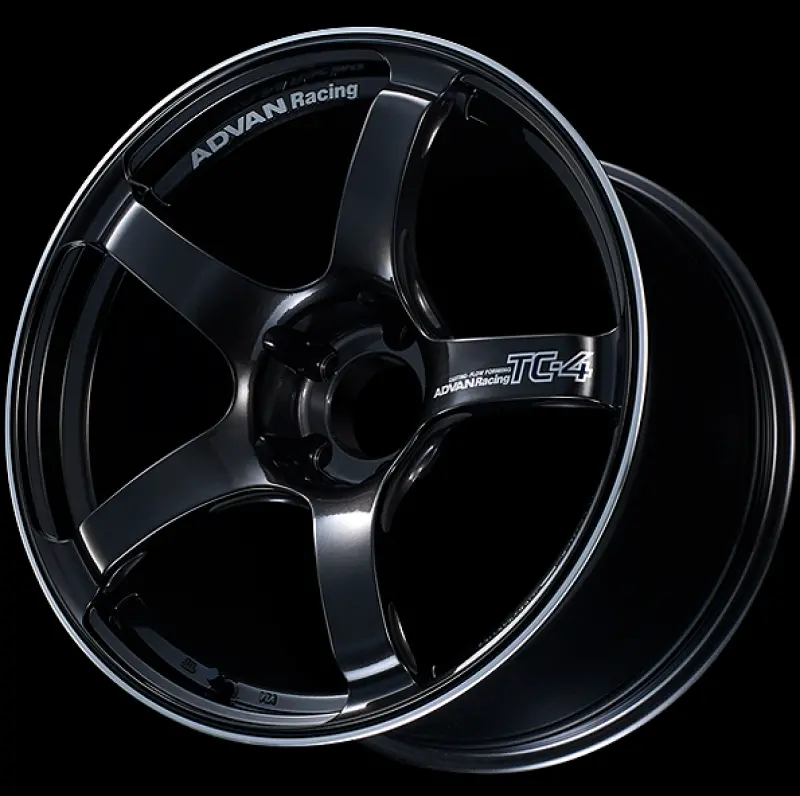 Advan Tc4 18X9.5 +35 5-114.3 Racing Black Gunmetallic And Ring Wheel 1