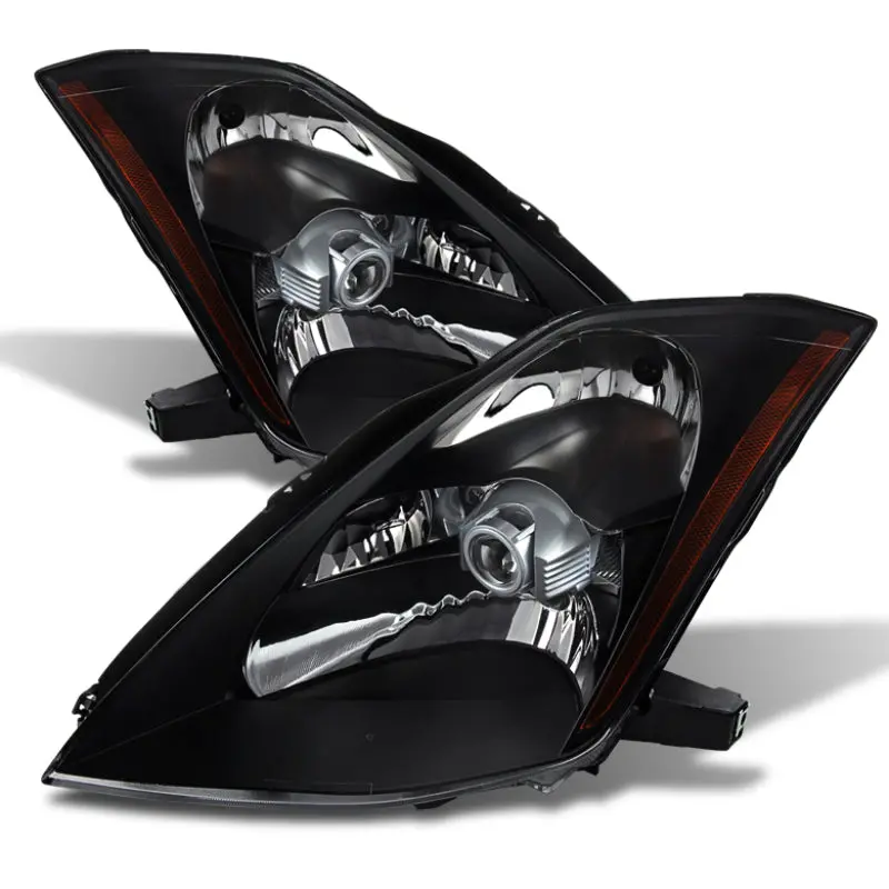 Xtune Nissan 350Z 03-05 Crystal Headlights Xenon/Hid Model Only Black Hd-Jh-N350z-Hid-Bk 1