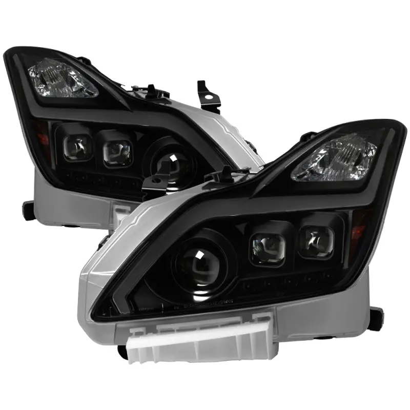 Xtune Infiniti G37 Coupe Hid Only 08-15 Projector Headlights Black Smoked Pro -Jh-Ig3708-2D-Lb-Bsm 1