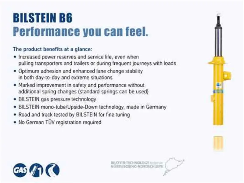 Bilstein B6 (Hd) Monotube Shock Absorber Monaco Motorhome 1