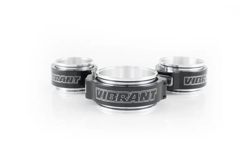 Vibrant 3In O.D. Aluminized Hd 2.0 Clamp Assembly - Anodized Black 2