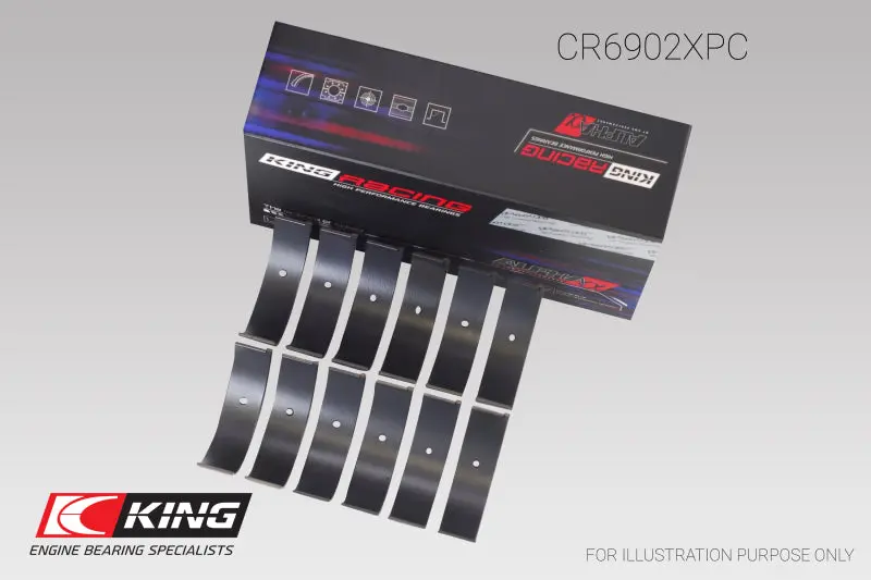 King Nissan Vq35hr/Vq37vhr/Vr30dtt (Size +.5) Pmaxkote Rod Bearing Set 1