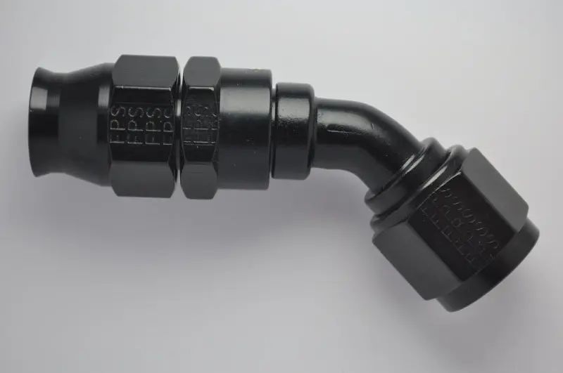 Fragola -10An Real Street X 45 Degree Hose End Black For Ptfe Hose 1
