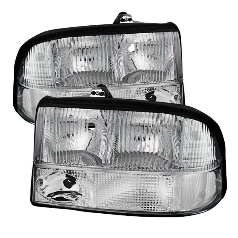 Xtune Oldsmobile Bravada 98-01 Crystal Headlights Chrome Hd-Jh-Gs1598-Am-C 1