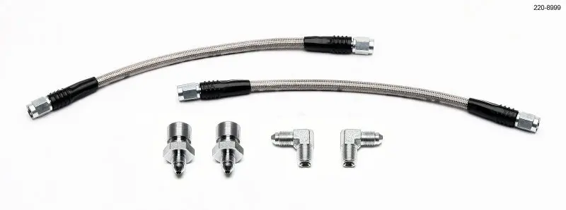 Wilwood Gm 1500/2500 Rear (W/13In Rotor) 10In Oal Flexline Brake Hose W/Fittings 1