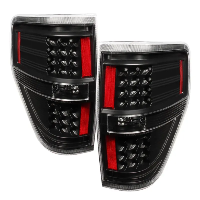 Xtune Ford F150 09-14 Led Tail Lights Black Alt-Jh-Ff15009-Led-Bk 1