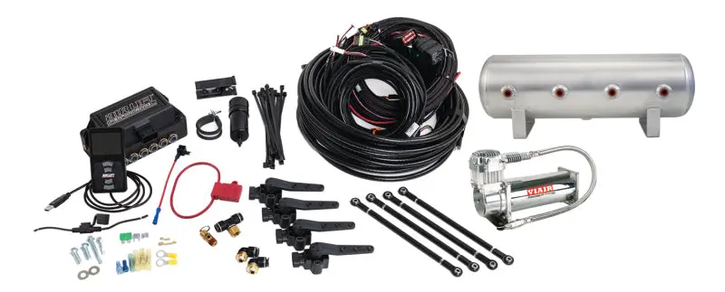 Air Lift Performance 3H (1/4 Air Line 2.5 Gal  Raw Aluminum Tank Viair 444C Comp) 1