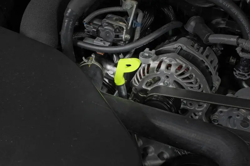 Perrin Subaru Dipstick Handle P Style - Neon Yellow 1