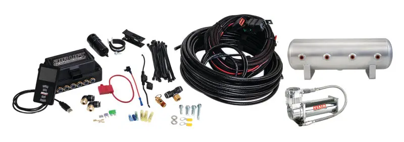 Air Lift Performance 3P (3/8 Air Line 2.5 Gal  Raw Aluminum Tank Viair 444C Comp) 1