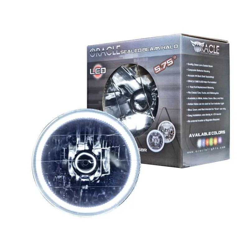 Oracle Pre-Installed Lights 5.75 In. Sealed Beam - White Halo See Warranty 1