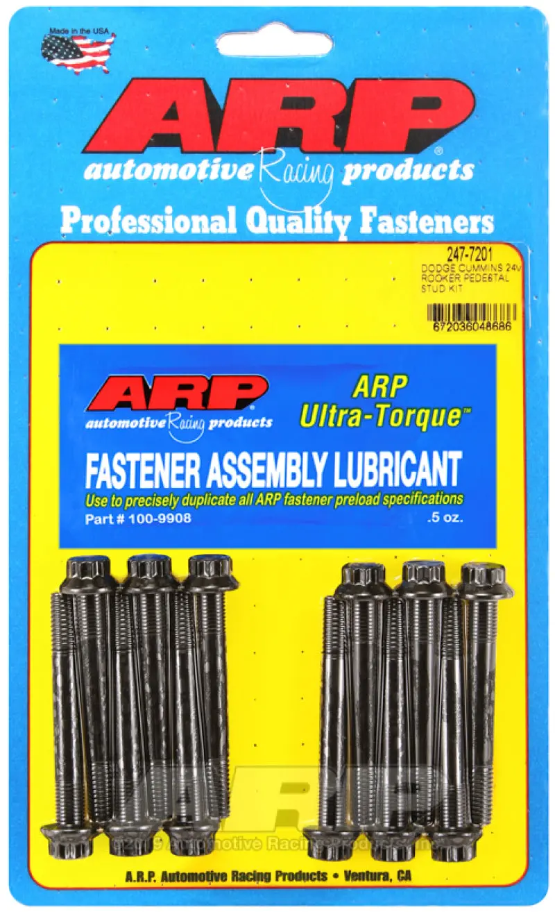 Arp Dodge Cummins 24V Rocker Pedestal Rocker Stud Kit 1