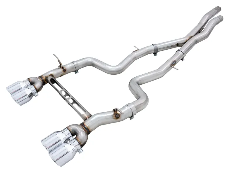 Awe Tuning Bmw F8x M3/M4 Track Edition Catback Exhaust - Chrome Silver Tips 1