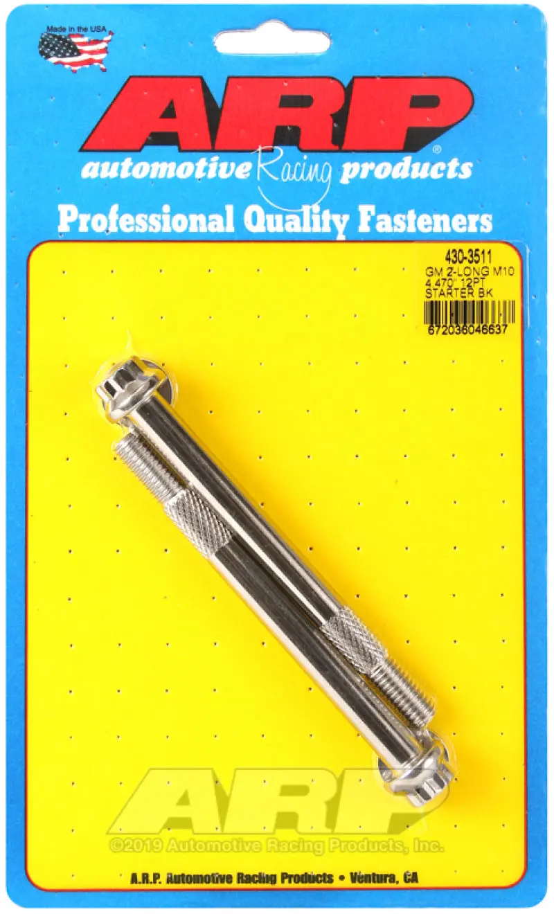 Arp Gm M10 X 4.470In 12Pt Ss Starter Bolt Kit 1