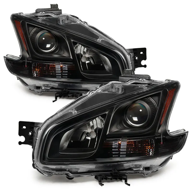 Xtune 09-14 Nissan Maxima Halogen Only (No Hid) Oem Style Headlights - Black Hd-Jh-Nm09-Am-Bk 1