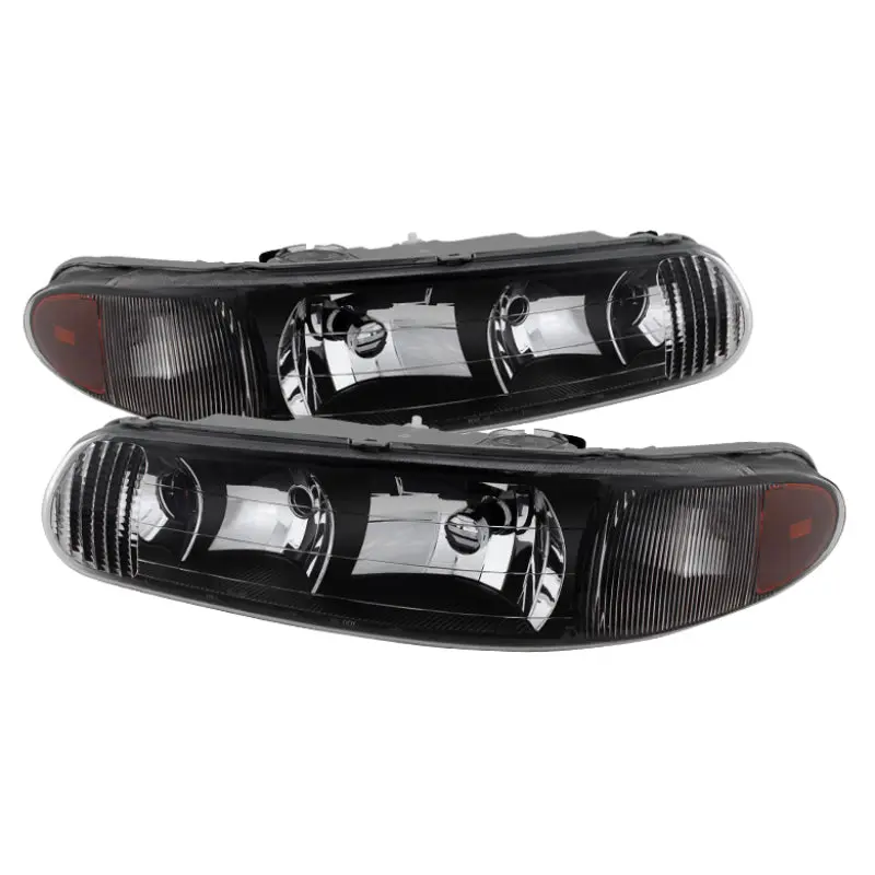 Xtune Buick Century 97-05 Regal 97-04 Crystal Headlights Black Hd-Jh-Bucen97-Am-Bk 1
