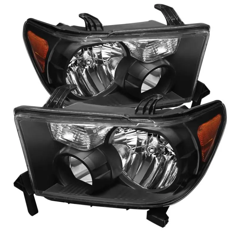 Xtune Toyota Tundra 07-13 / Toyota Sequoia 08-13 Oem Style Headlights Black Hd-Jh-Ttu07-Am-Bk 1