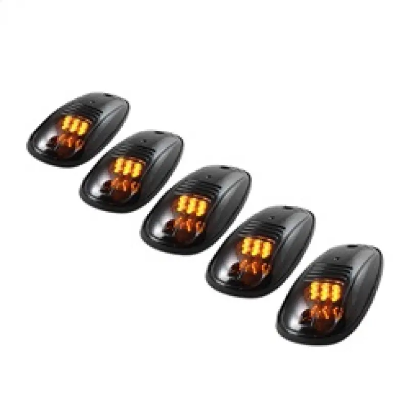 Xtune 5 Pcs Roof Cab Marker Parking Running Lights Smoked Acc-011 1