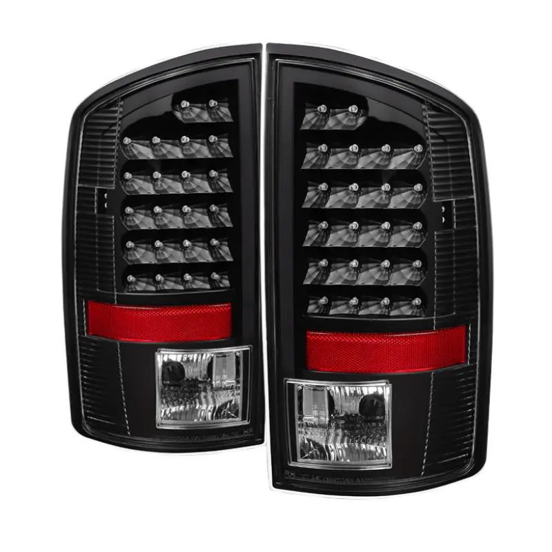 Xtune Dodge Ram 07-08 1500 / Ram 07-09 2500/3500 Led Tail Lights Black Alt-Jh-Dr07-Led-Bk 1