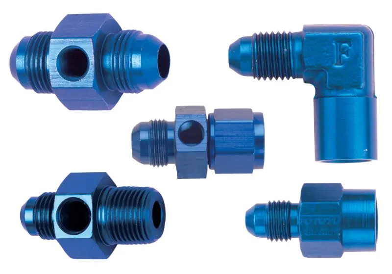 Fragola -4Anx 1/8 Fpt Gauge Adapter-Straight 1