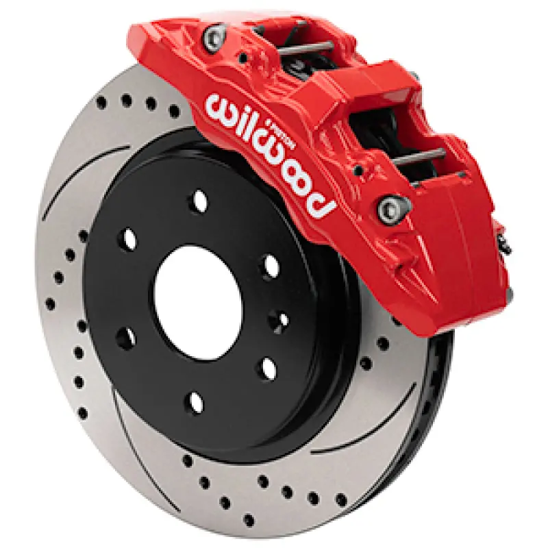 Wilwood 07-18 Chevy Silverado/Gmc Sierra Aero6-Dm Front Brake Kit - D&S - Red 1