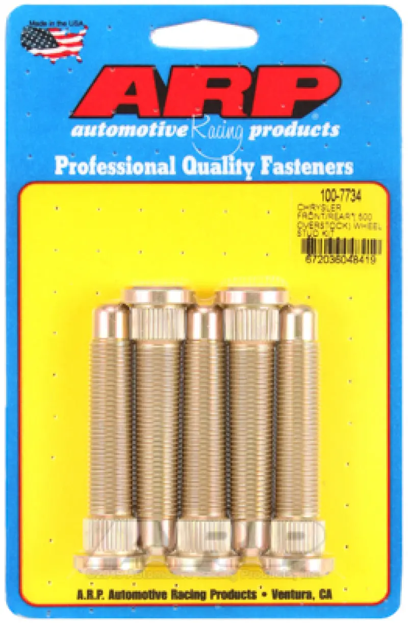 Arp Chrysler Front/Rear M14 .500In Over Stock Length Wheel Stud Kit 1