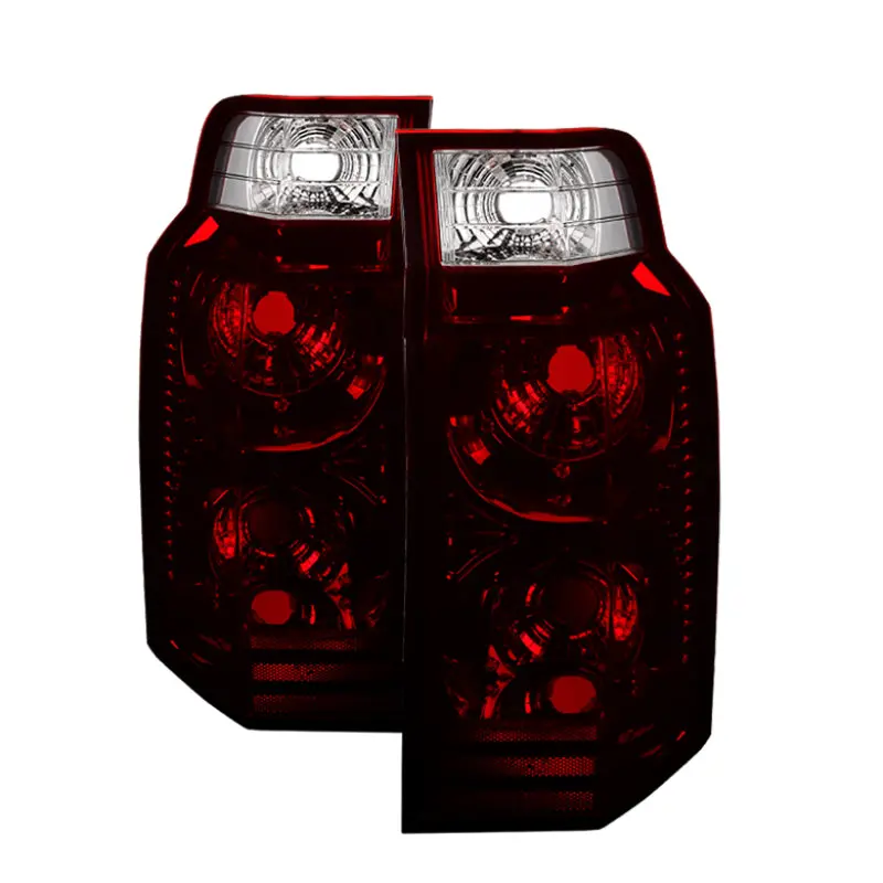 Xtune Jeep Commander 06-10 Oem Style Tail Lights -Red Smoked Alt-Jh-Jcom06-Oe-Rsm 1