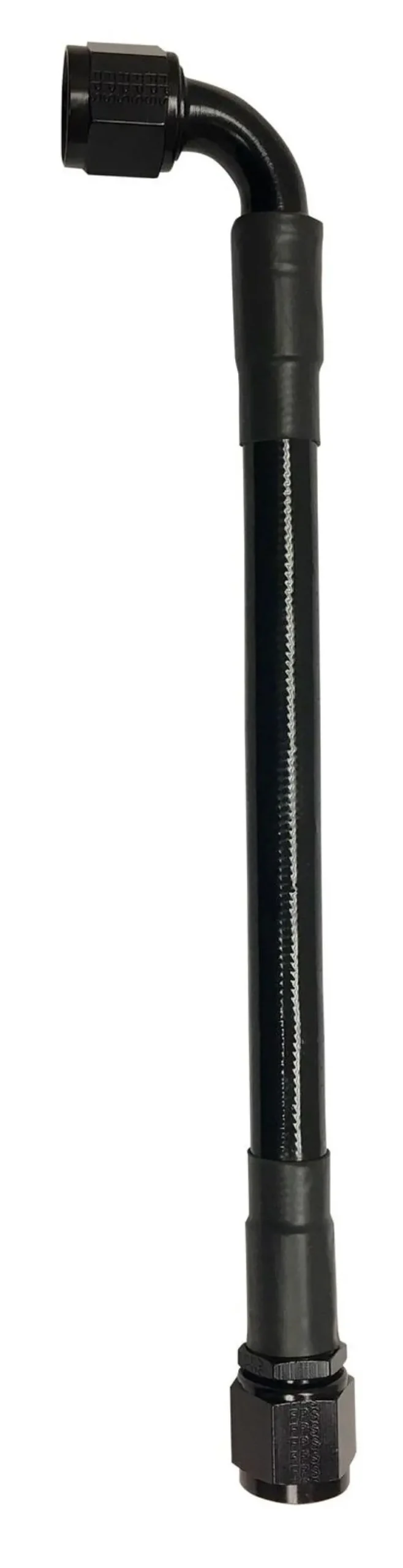 Fragola -6An Ext Black Ptfe Hose Assembly Straight X 90 Degree 20In 1