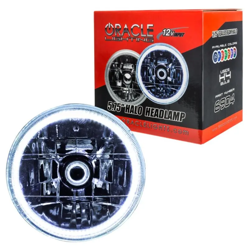 Oracle Pre-Installed Lights 5.75 In. Sealed Beam - White Halo See Warranty 2