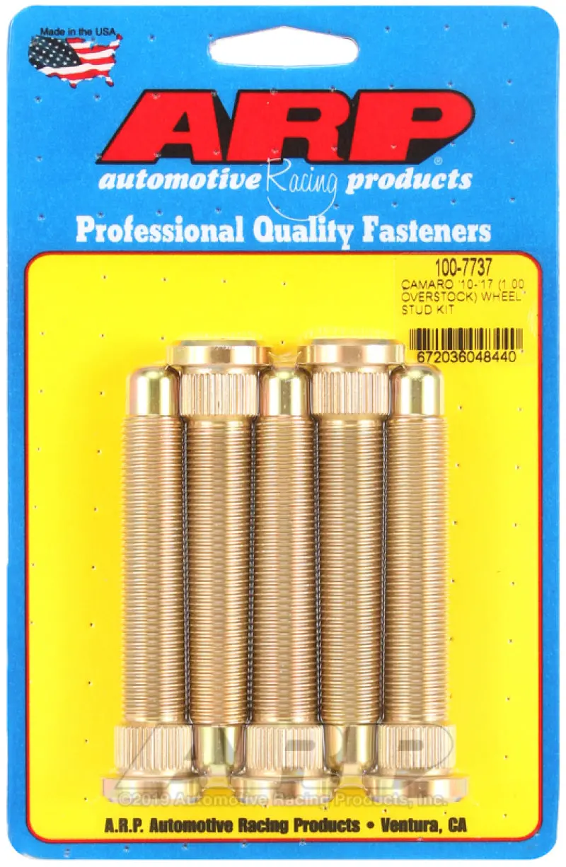 Arp 10-17 Chevrolet Camaro M14 1In Over Stock Length Wheel Stud Kit 1