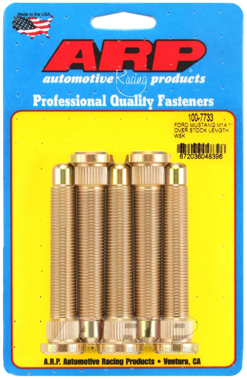 Arp 2015 Ford Mustang M14 1In Over Stock Length Wheel Stud Kit 1