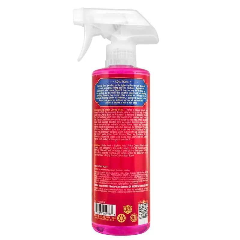 Chemical Guys Fresh Cherry Blast Air Freshener & Odor Eliminator - 16Oz 1