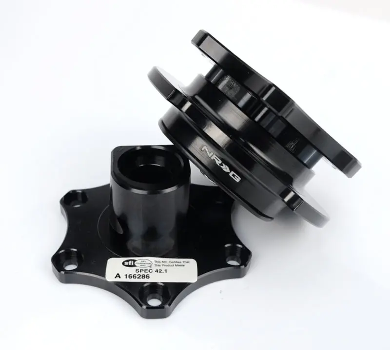 Nrg Quick Release Sfi Spec 42.1 - Shiny Black Body / Shiny Black Ring 1