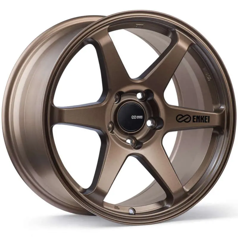 Enkei T6r 18X8.5 45Mm Offset 5X100 Bolt Pattern 72.6 Bore Matte Bronze Wheel 1