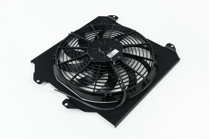 Csf 92-00 Honda Civic All-Aluminum Fan Shroud W/12In Spal Fan - Black Finish 1