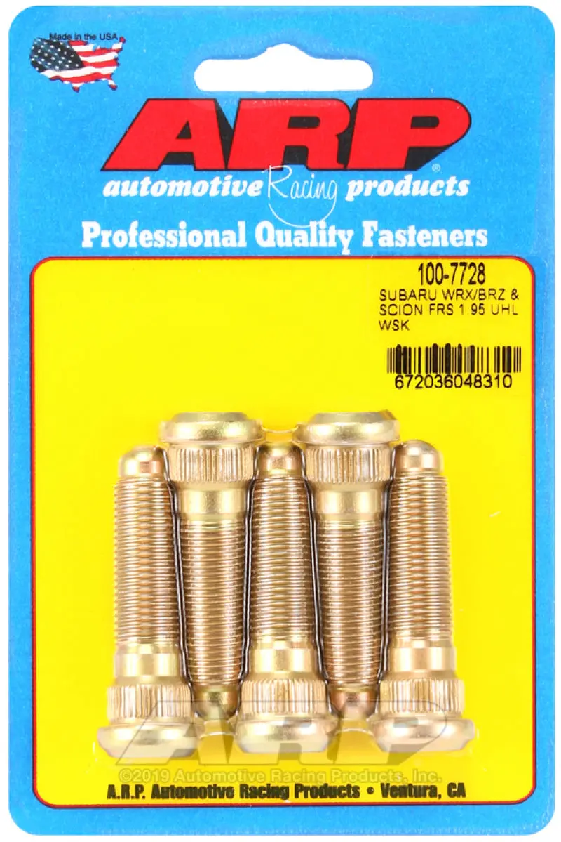 Arp Subaru Wrx/Brz & Scion Frs 1.95 Uhl 12Mm X 1.25 Wheel Stud Kit (5 Pack) 1