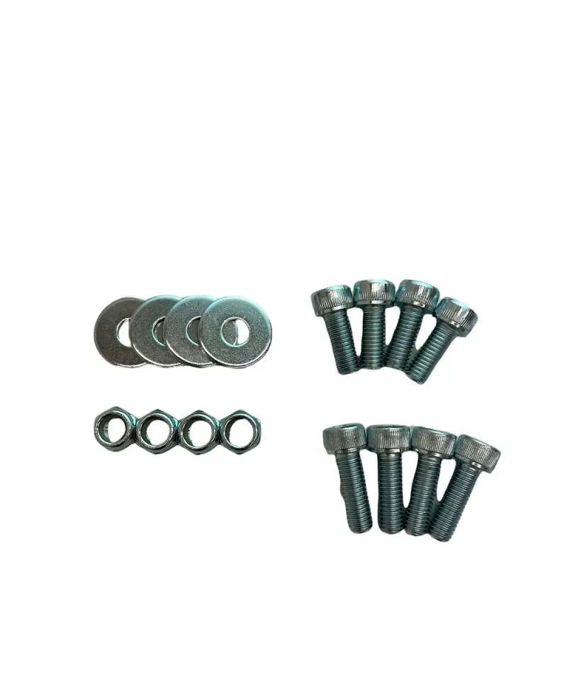 Sparco Seat Hardware Spacer Kit Bottom Mount - Silver Zinc 1