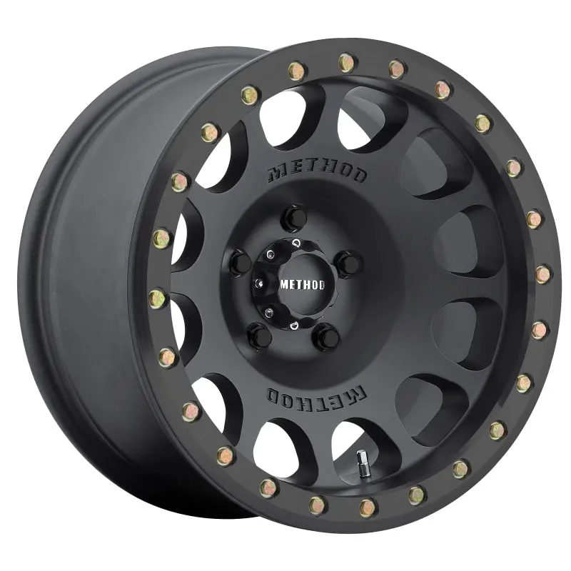 Method Mr105 Beadlock 17X9 -38Mm Offset 6X5.5 108Mm Cb Matte Black W/Bh-H24125 Wheel 1