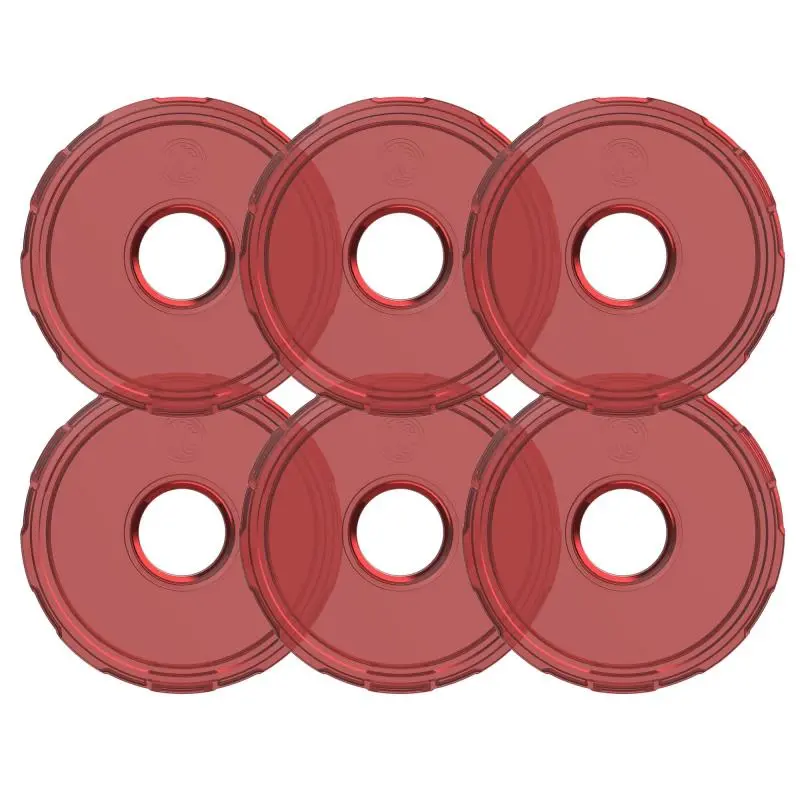 Kc Hilites Cyclone V2 Led - Replacement Lens - Red - 6-Pk 1
