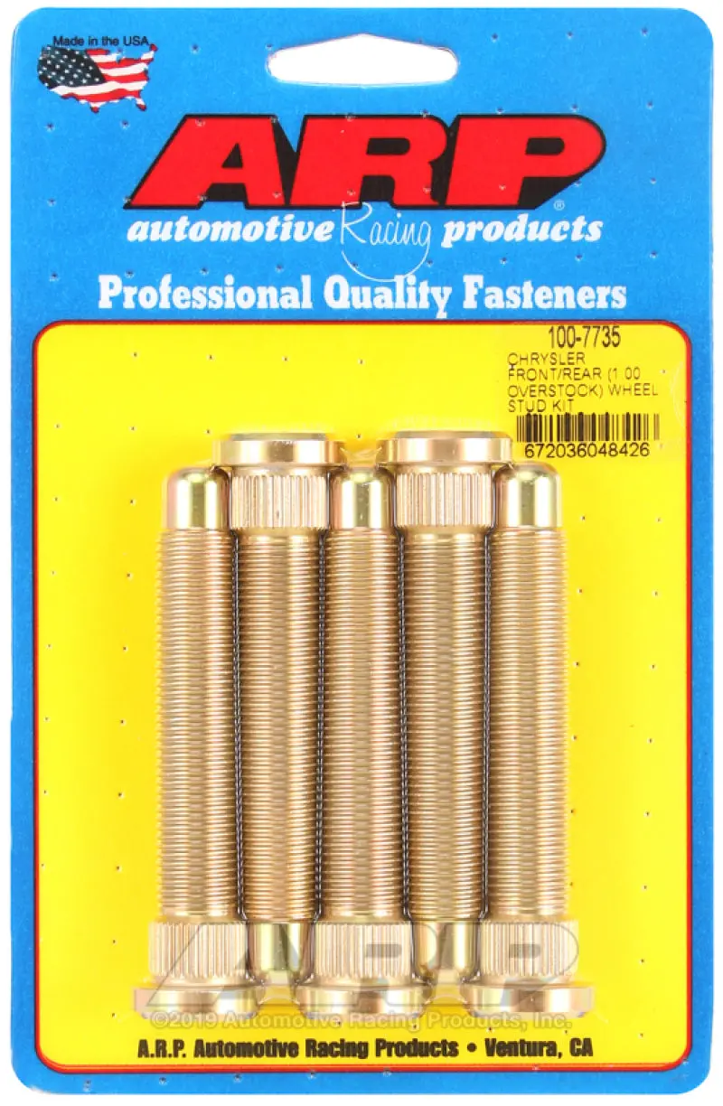 Arp Chrysler Front / Rear M14 1.000 Over Stock Wheel Stud Kit 1