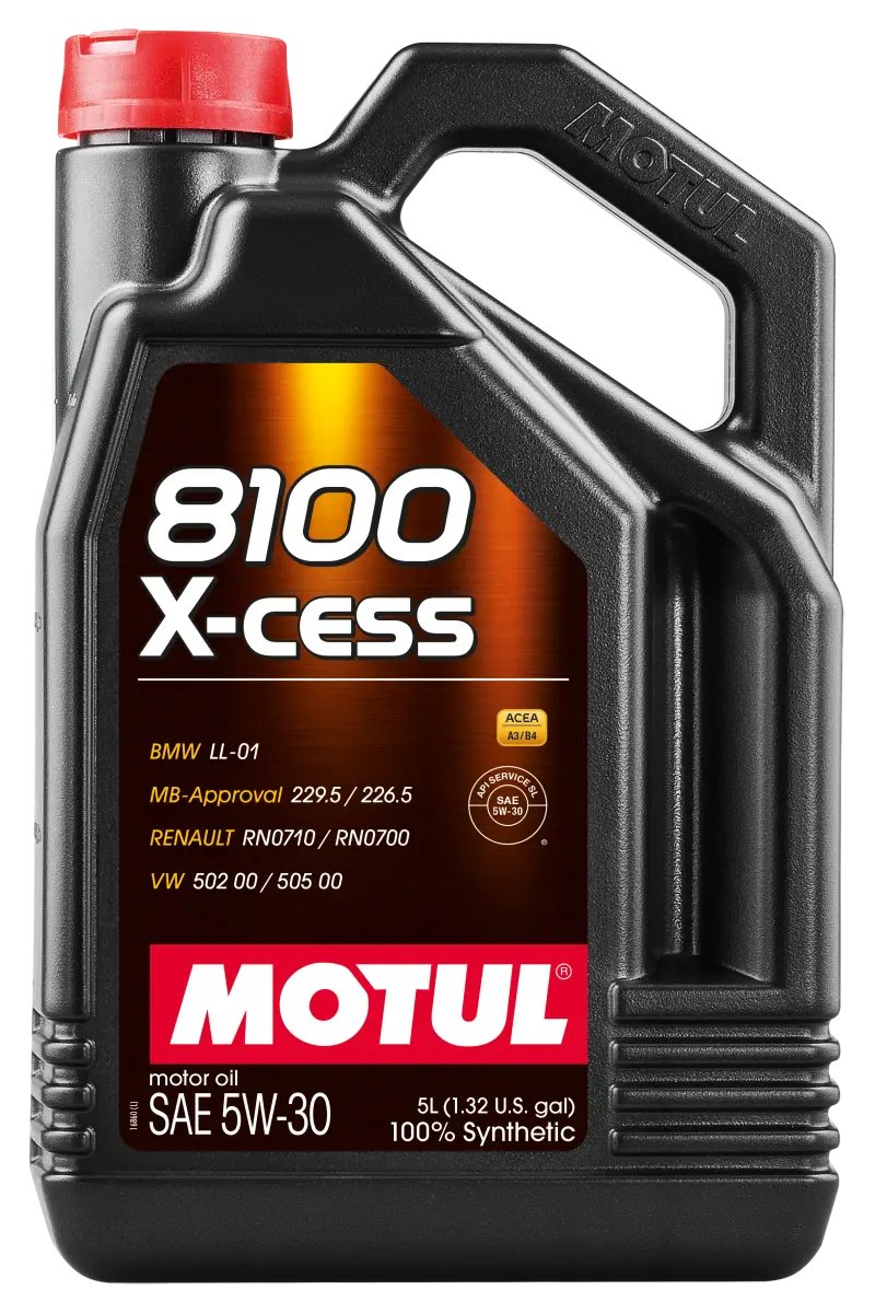 Motul Synthetic Engine Oil 8100 5W30 X-Cess 5L 1