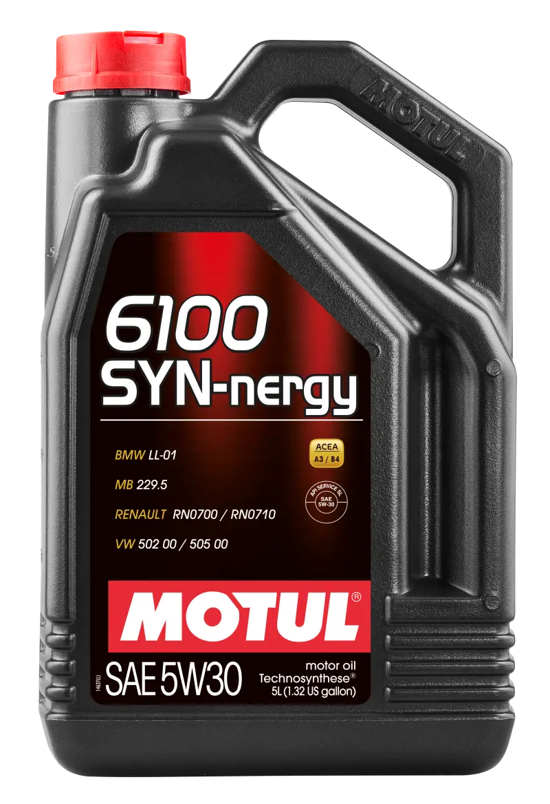 Motul 5L Technosynthese Engine Oil 6100 Syn-Nergy 5W30 - Vw 502 00 505 00 - Mb 229.5 1
