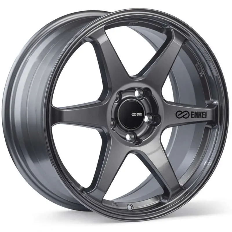 Enkei T6r 18X8 45Mm Offset 5X112 Bolt Pattern 72.6 Bore Gloss Gunmetal Wheel 1