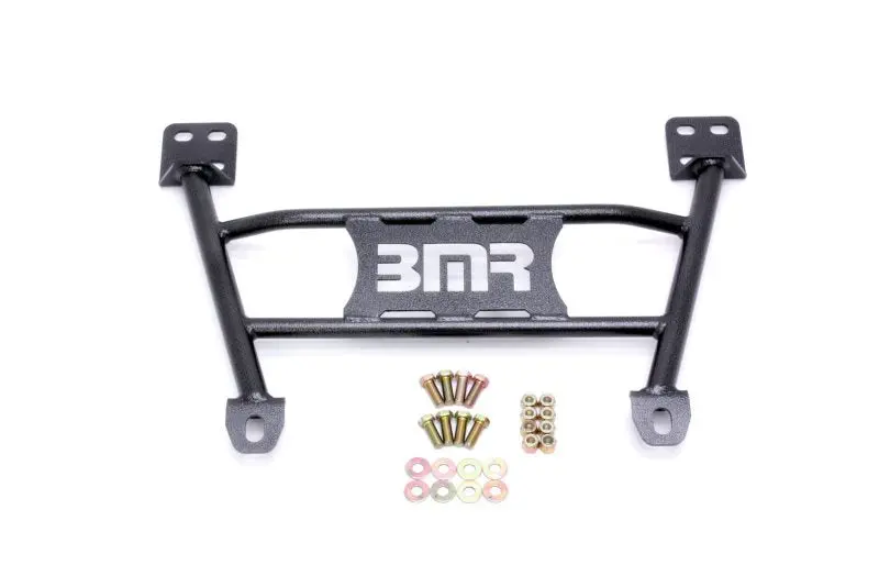 Bmr 05-14 S197 Mustang Radiator Support Chassis Brace - Black Hammertone 1